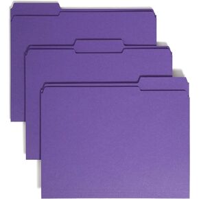 Smead File Folder, Reinforced 1/3-Cut Tab, Letter Size, Manila, 100 Per Box (10434)