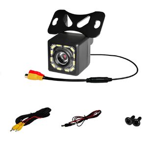 Car Backup Camera, Waterproof Ultra HD 12 LED Night Vision Rear View Camera, Reverse Camera 170° Wide View Angel for Universal Cars, SUV, Trucks, RV and More