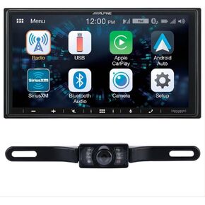 Alpine iLX-W650 Digital Receiver with CarPlay & Android Auto & DICA License Plate Camera