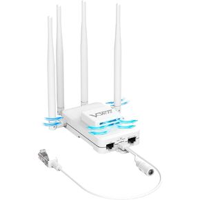 VONETS VAR600-H Industrial Gigabit Dual Band WiFi Bridge/Router 1200Mbps WiFi to Ethernet Adapter with Intelligent Fan, 3 Gigabit Port, POE, DC/USB Powered for Industrial Network Medical Device