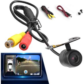Hawyet 1 PC MP5 Car Backup Rear View Camera, 12V 170° Wide Angle Waterproof Night Visions Camera, Universal HD Vehicle Reversing Aid Accessories for Cars Trucks SUVs (Multicolored #Straw Hat)