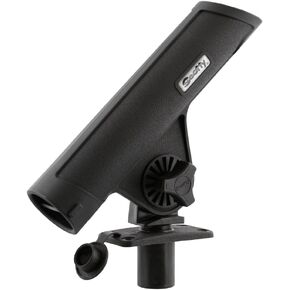 Scotty 0351 ROD Holder ، Rodmaster II مع 0244 Flush Deck Mount ، Black