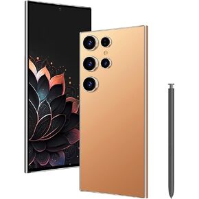 I24 Ultra 5G Smartphone,256GB Built in Pen The Cellphone,Unlocked Android 13.0,64MP Zoom Cameras 6.8’’HD Screen,6800mAh Long Battery Life,Dual SIM/Stylus/US Version Dumbphone (Titanium Orange)