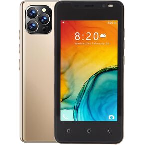 Hilitand iP12 Pro Unlocked Smartphone for Android 10, 4.66" Unlocked Cell Phone, Unlock,2500mAh, Dual SIM, 2MP 5MP,1GB 8GB 128GB of Expandable Storage Mobile Phone(Gold)