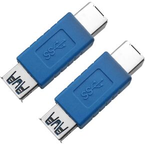 E-outstanding 2pcs USB3.0 AF Female to BF Female Interface Adapter High Speed Transfer Adapter