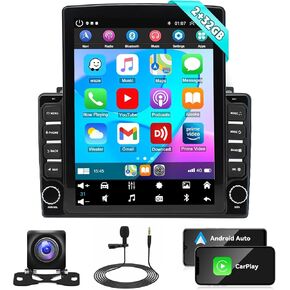 CarPlay Android Auto Car Audio - Android 13.0 Double Din Stereo Multimedia Receiver 9.7 Inch Touch Screen Car Radio with GPS Bluetooth ＆ Backup Camera for Nissan Frontier Xterra 2009-2014