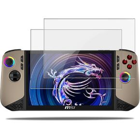 واقي الشاشة لـ MSI Claw 8 AI+ A2VM 8inch ، الزجاج المقسّر HD ، صلابة 9H ، خدش ، واقي أفلام زجاجية مضادة للأصفر ، MSI Claw 8 AI+ A2VM-001US Gaming المحمولة المحمولة باليد [2 Pack]