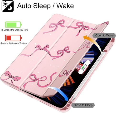 May Chen for iPad (A16) CASE 11th Generation 11 Inch 2025 ، iPad 10th Gen Case 2022 10.9 بوصة ، حامل قلم رصاص مدمج مع غطاء مقاوم للصدمات واضحة الشفافية in Kuwait