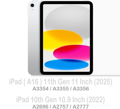 Feams Case for iPad (A16) 11th Generation 11 Inch 2025, iPad 10th Generation 10.9 Inch 2022, Rotating Case Clear Back Cover with Pencil Holder & Auto Sleep, Pink Marble in Kuwait