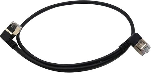 90 Degree Right Angle Cat8 Ethernet Cable, Right Angle Ethernet Cable 32 AWG 40 Gbps High Speed 2000 MHZ Cat8 LAN Network Cord Wire with Gold-Plated RJ45 Connectors (Right Angle, 6.6 FT) in Kuwait