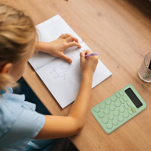 آلة حاسبة لطيفة، آلة حاسبة أساسية بأربع وظائف للمعلمين والطلاب والمكتب الأساسي، آلة حاسبة صغيرة محمولة، 8 أرقام مع شاشة LCD، زر حساس، 5.5×3.2 بوصة وردي in Kuwait