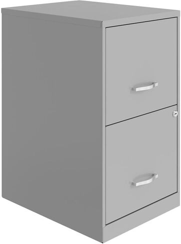 UrbanPro 18". 2 Drawer Metal File Cabinet in Turquoise/White in Kuwait