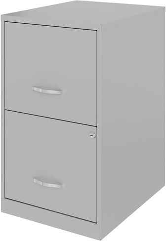 UrbanPro 18". 2 Drawer Metal File Cabinet in Turquoise/White in Kuwait