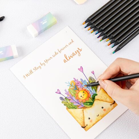 Mr. Pen- Rainbow Pencils, 12 Pack, 7 Color in 1 Rainbow Colored Pencil with Sharpener, Fun Pencils for Kids, Rainbow Pencils for Kids, Colored Pencils for Kids, Color Pencils for Kids in Saudi Arabia