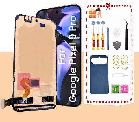 Original AMOLED for Google Pixel 9 Pro LCD Display Screen Replacement for Google Pixel 9 Pro Touch Digitizer Screen Assembly GR83Y GEC77 GWVK6 Repair Part Toolkits (Pixel 9 Pro) in Saudi Arabia
