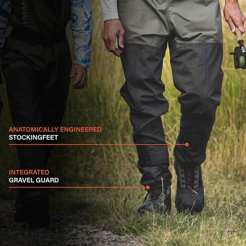 Simms Men's Tributary Stockingfoot Chest-High Fishing Waders - Durable, Breathable, Waterproof Fly Fishing Waders for Men in Saudi Arabia