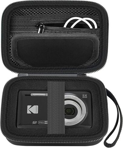 PAIYULE Case for Kodak PIXPRO FZ55, 45, 53, 43, WPZ2 Digital Camera, Also for CAMKORY, Lecran, VAHOIALD Vlogging Camera, with Storable Divider for Memory Cards- Box Only in Saudi Arabia
