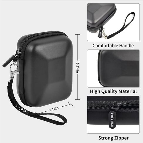 PAIYULE Case for Kodak PIXPRO FZ55, 45, 53, 43, WPZ2 Digital Camera, Also for CAMKORY, Lecran, VAHOIALD Vlogging Camera, with Storable Divider for Memory Cards- Box Only in Saudi Arabia