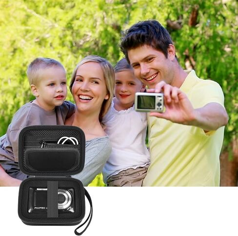 PAIYULE Case for Kodak PIXPRO FZ55, 45, 53, 43, WPZ2 Digital Camera, Also for CAMKORY, Lecran, VAHOIALD Vlogging Camera, with Storable Divider for Memory Cards- Box Only in Saudi Arabia