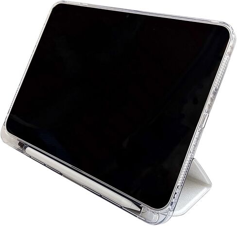 حالة كرتون لطيفة لجيل iPad 10th 10.9 بوصة 2022 مع حامل قلم رصاص ، Trifold Stand Smart iPad مع TPU ناعمة الاستيقاظ/النوم (أبيض) in Kuwait