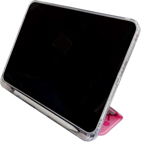 حالة كرتون لطيفة لجيل iPad 10th 10.9 بوصة 2022 مع حامل قلم رصاص ، Trifold Stand Smart iPad مع TPU ناعمة الاستيقاظ/النوم (أبيض) in Kuwait