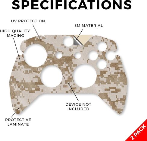 Glossy Glitter Skin متوافق مع Microsoft Xbox One Controller (حزمة 2) - صلب Baby Blue - Premium 3M Vinyl Wrap Wrap Cover - يسهل تطبيقه | مصنوع في الولايات المتحدة الأمريكية من قبل Mayyskins in Saudi Arabia