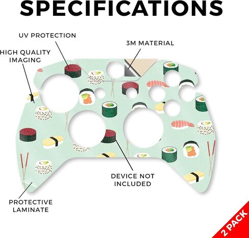 Glossy Glitter Skin Compatible with Microsoft Xbox One Controller (2 Pack) - Tech Web - Premium 3M Vinyl Protective Wrap Decal Cover - Easy to Apply | Crafted in The USA by MightySkins in Saudi Arabia