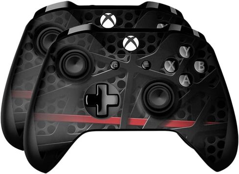 Glossy Glitter Skin Compatible with Microsoft Xbox One Controller (2 Pack) - Tech Web - Premium 3M Vinyl Protective Wrap Decal Cover - Easy to Apply | Crafted in The USA by MightySkins in Saudi Arabia