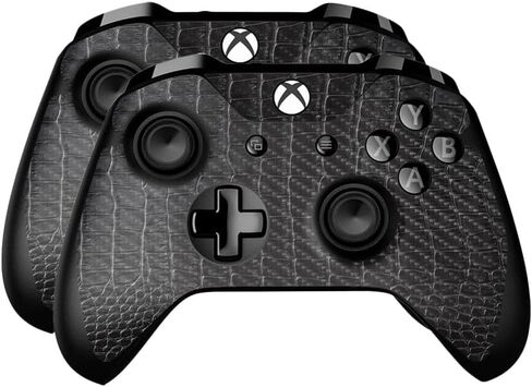 Glossy Glitter Skin Compatible with Microsoft Xbox One Controller (2 Pack) - Tech Web - Premium 3M Vinyl Protective Wrap Decal Cover - Easy to Apply | Crafted in The USA by MightySkins in Saudi Arabia