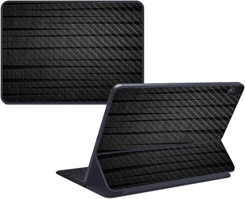 MightySkins Carbon Fiber Skin for Apple iPad Pro Smart Keyboard 11" (2018) - Heartwood - Protective, Durable Textured Carbon Fiber Finish - Easy to Apply, Remove, and Change Styles - Made in The USA in Saudi Arabia