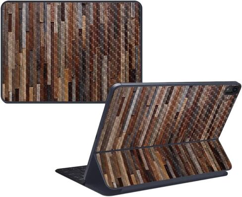 MightySkins Carbon Fiber Skin for Apple iPad Pro Smart Keyboard 11" (2018) - Heartwood - Protective, Durable Textured Carbon Fiber Finish - Easy to Apply, Remove, and Change Styles - Made in The USA in Saudi Arabia