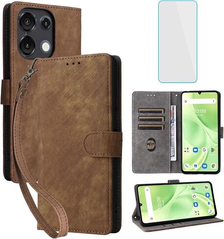 لـ Umidigi G9 5G/G9A/G9T/G9C حالة هاتف محفظة مع واقي الشاشة [حظر RFID] حامل بطاقة الوجه الجلدي Kickstand Women Women Men Cover Amidigi G9 T A C G 9 5G Green in Kuwait