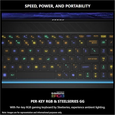 MSI Stealth 18 AI Studio Gaming Laptop, Intel Ultra 9-185H, 64 GB DDR5 RAM, 2 TB PCIe SSD, 18" WQUXGA (3840x2400) 120 Hz Mini LED Display, Nvidia G-Force RTX 4080, Backlit Keyboard, W11 Home, Midnight in Saudi Arabia