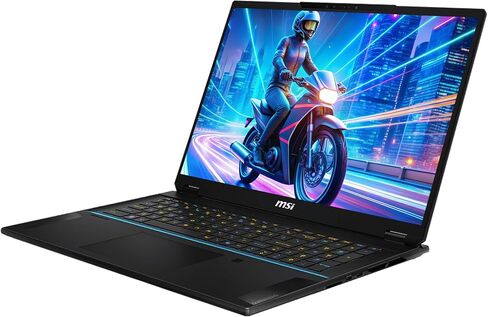 MSI Stealth 18 AI Studio Gaming Laptop, Intel Ultra 9-185H, 64 GB DDR5 RAM, 2 TB PCIe SSD, 18" WQUXGA (3840x2400) 120 Hz Mini LED Display, Nvidia G-Force RTX 4080, Backlit Keyboard, W11 Home, Midnight in Saudi Arabia