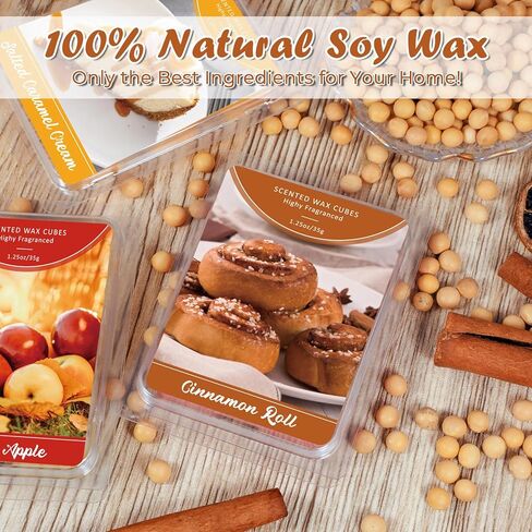 SCENTORINI Wax Melts Wax Cubes, White Sage Wax Melts Strong Scent, Soy Scented Wax Melts for Wax Warmer Valentines Day Gifts Decor, 2 x 2.5 oz in Kuwait