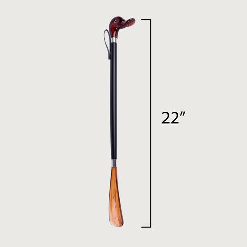 FootFitter 23" Shoe Horn, Long Length Premium Stylish Shoehorn, Prevents Strain & Creasing (MADE IN ITALY) in Kuwait