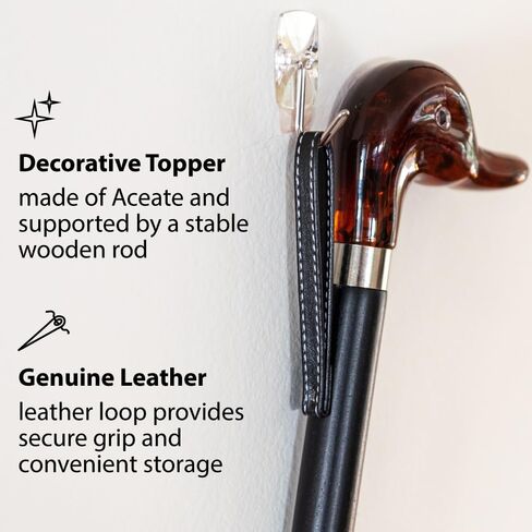 FootFitter 23" Shoe Horn, Long Length Premium Stylish Shoehorn, Prevents Strain & Creasing (MADE IN ITALY) in Kuwait