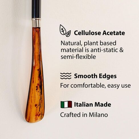 FootFitter 23" Shoe Horn, Long Length Premium Stylish Shoehorn, Prevents Strain & Creasing (MADE IN ITALY) in Kuwait