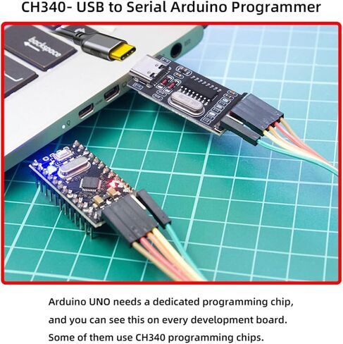 cablecc USB-C Type-C Female to TTL Adapter Board CH340G CH340 3.3V 5V Adapter Replace PL-2303 (Without housing) in Saudi Arabia