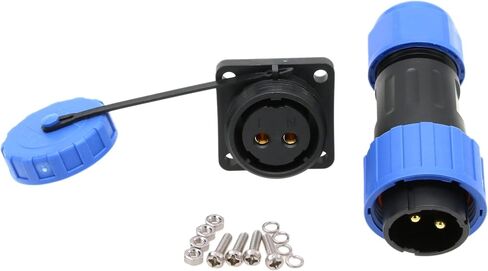 TY20 4 Pin 25A 380V Waterproof Electrical Connector, Male Female Cable Plug Socket, Screw Wiring for Power Outdoor Device in Kuwait