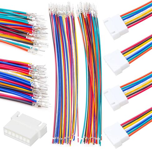 XH 2.54mm jst female موصل مع سلك 22AWG مسبقًا ، JST XHP-12،2/3/4/6/6/8/9/10/10/12pin موصل بطول 10/20/10/00/10 سم (مجموعة 1 مجموعة XH2.54 12PIN-20CM) in Kuwait