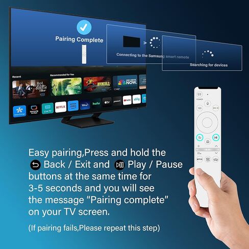 Replacement Voice Remote for Samsung TV Remote Control BN59-01330H/RMCSPR1AP1 Compatible for All Samsung with Voice Function Smart Curved Frame QLED LED LCD Crystal UHD 4K TVs with 3 Shortcut Buttons in Kuwait