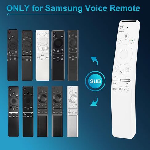 Replacement Voice Remote for Samsung TV Remote Control BN59-01330H/RMCSPR1AP1 Compatible for All Samsung with Voice Function Smart Curved Frame QLED LED LCD Crystal UHD 4K TVs with 3 Shortcut Buttons in Kuwait