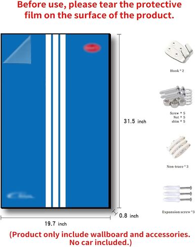 iLuane Display Wallboard for Lego Technic Ferrari Daytona SP3 42143، مقتنيات للبالغين Lego Car Wall Mount لمجموعة البناء، رائعة لمحبي Lego (لوحة الحائط للعرض فقط) in Saudi Arabia