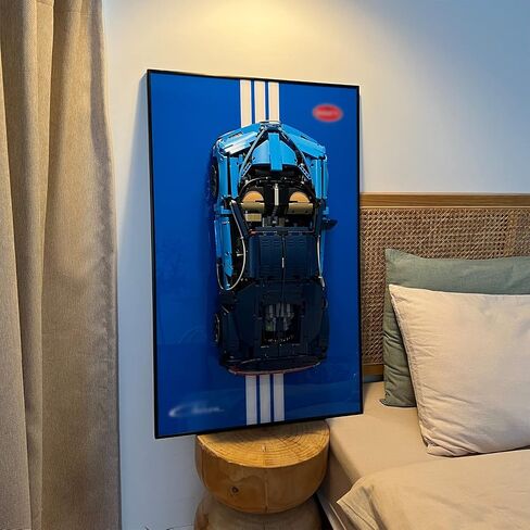 iLuane Display Wallboard for Lego Technic Ferrari Daytona SP3 42143، مقتنيات للبالغين Lego Car Wall Mount لمجموعة البناء، رائعة لمحبي Lego (لوحة الحائط للعرض فقط) in Saudi Arabia