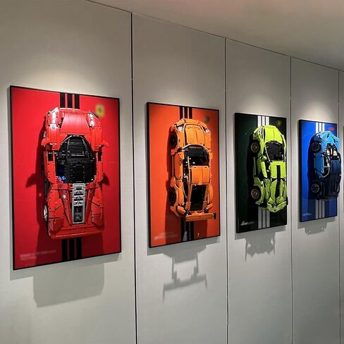 iLuane Display Wallboard for Lego Technic Ferrari Daytona SP3 42143، مقتنيات للبالغين Lego Car Wall Mount لمجموعة البناء، رائعة لمحبي Lego (لوحة الحائط للعرض فقط) in Saudi Arabia