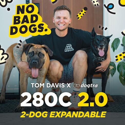 Dogtra E-Collar Tom Davis 280C Boost & Lock, Waterproof, 1/2-Mile Range Dog Training Collar with Remote, Rechargeable, 127 Levels, Vibration, Bungee, No Bad Dogs Trainer for Small, Medium, Large Dogs in Kuwait
