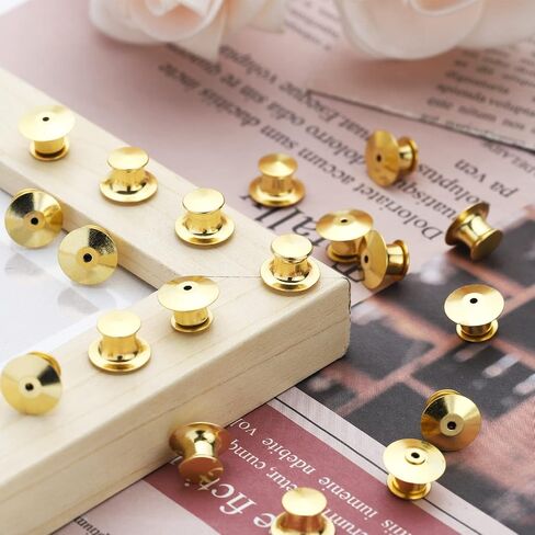 40 Pieces Metal Pin Backs Locking Pin Keepers Locking Clasp with Storage Case in Saudi Arabia