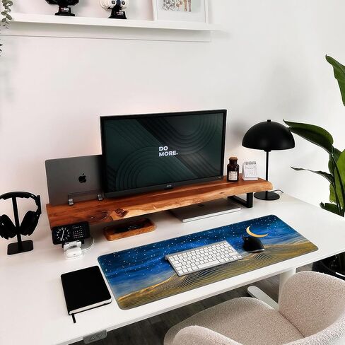 لوحة ماوس ألعاب كبيرة بموجات البحر اليابانية للمكتب، سجادة مكتب بحواف مدرزة، وسادة مكتب مقاومة للماء، قاعدة مطاطية غير قابلة للانزلاق، لوحة مفاتيح كمبيوتر مقاس 31.5 × 11.8 بوصة، لوحة ماوس كبيرة XL in Kuwait