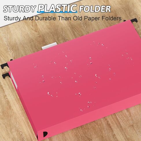 Extra Capacity Legal Size Plastic Hanging File Folders,Heavy Duty 2 Inch Expansion,12 Pack Reinforced Expanding Legal Hanging Folders,Legal Filing Cabinet Folders for Bulky Files,Assorted Color in Saudi Arabia